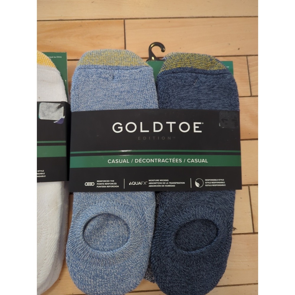 GOLD TOE Casual Moisture-Wicking No-Show Socks 12 Pairs NWT - Picture 3 of 6